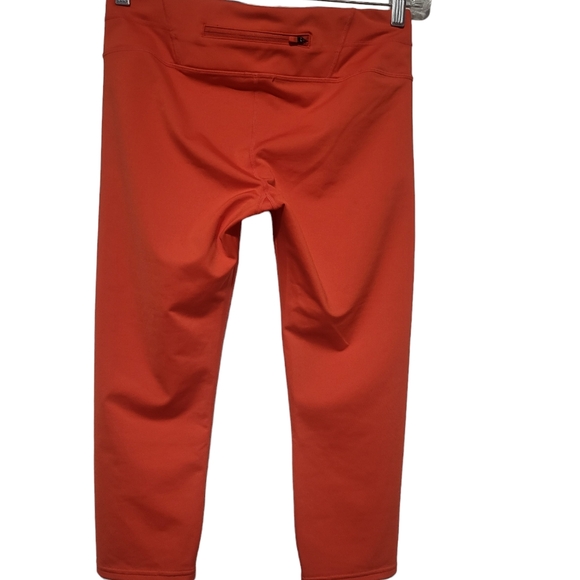 Athleta Women's Salutation Stash Orange Capri Size Medium - Picture 7 of 10